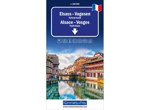 9783259018392 - Elsass - Vogesen - Schwarzwald Regionalstrassenkarte 1200�00 Karte (im Sinne von Landkarte)