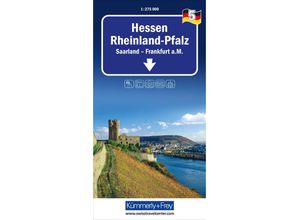 9783259018415 - Hessen Rheinland-Pfalz Nr 05 Regionalstrassenkarte 1275�00 Karte (im Sinne von Landkarte)