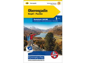 9783259022283 - Kümmerly+Frey Karte Oberengadin Bergell Puschlav Wanderkarte Karte (im Sinne von Landkarte)