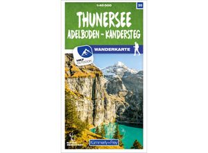 9783259023303 - Kümmerly+Frey Thunersee   Adelboden - Kandersteg Wanderkarte Karte (im Sinne von Landkarte)