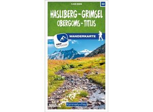 9783259023327 - Kümmerly+Frey Karte Hasliberg - Grimsel Obergoms - Titlis Karte (im Sinne von Landkarte)