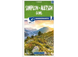 9783259023426 - Kümmerly+Frey Karte Simplon - Aletsch Goms Karte (im Sinne von Landkarte)