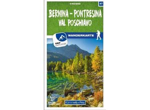 9783259023471 - Kümmerly+Frey Karte Bernina - Pontresina   Val Poschiavo Wanderkarte Karte (im Sinne von Landkarte)