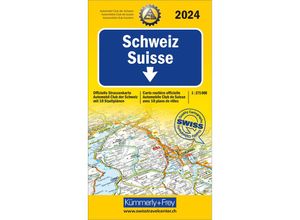 9783259044032 - Schweiz 2024 Strassenkarte ACS 1275�00 Karte (im Sinne von Landkarte)