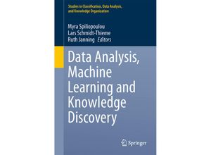 9783319015941 - Studies in Classification Data Analysis and Knowledge Organization   Data Analysis Machine Learning and Knowledge Discovery Kartoniert (TB)