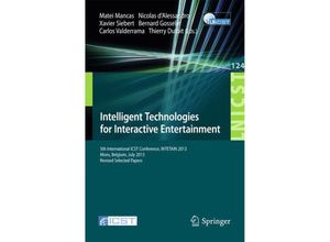 9783319038919 - Intelligent Technologies for Interactive Entertainment Kartoniert (TB)