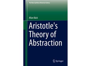 9783319047584 - Aristotles Theory of Abstraction - Allan Bäck Gebunden