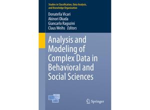 9783319066912 - Studies in Classification Data Analysis and Knowledge Organization   Analysis and Modeling of Complex Data in Behavioral and Social Sciences Kartoniert (TB)