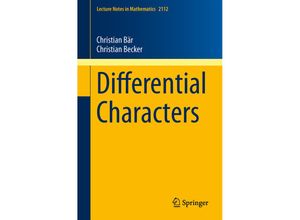 9783319070339 - Differential Characters - Christian Baer Christian Becker Kartoniert (TB)