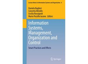 9783319079042 - Information Systems Management Organization and Control Kartoniert (TB)