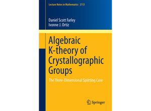 9783319081526 - Algebraic K-theory of Crystallographic Groups - Daniel Scott Farley Ivonne J Ortiz Kartoniert (TB)