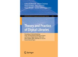 9783319084244 - Theory and Practice of Digital Libraries - TPDL 2013 Selected Workshops Kartoniert (TB)