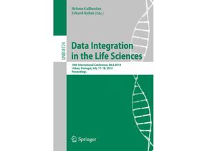 9783319085890 - Data Integration in the Life Sciences Kartoniert (TB)