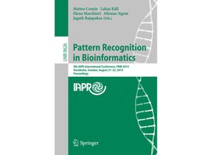 9783319091914 - Pattern Recognition in Bioinformatics Kartoniert (TB)