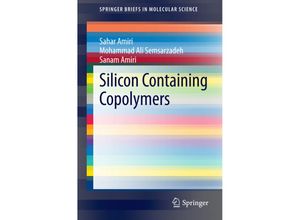 9783319092249 - SpringerBriefs in Molecular Science   Silicon Containing Copolymers - Sahar Amiri Mohammad Ali Semsarzadeh Sanam Amiri Kartoniert (TB)