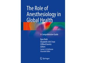 9783319094229 - The Role of Anesthesiology in Global Health Kartoniert (TB)