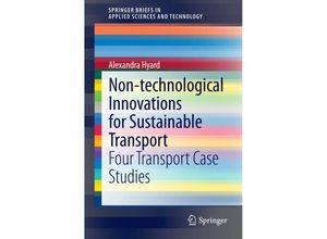 9783319097909 - Non-technological Innovations for Sustainable Transport - Alexandra Hyard Hakim Hammadou Claire Papaix Eleonora Morganti Laetitia Dablanc Corinne Blanquart Thomas Zeroual Emeric Lendjel Marianne Fischman Kartoniert (TB)