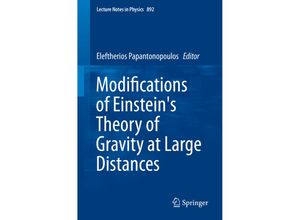 9783319100692 - Modifications of Einsteins Theory of Gravity at Large Distances Kartoniert (TB)