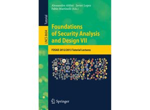 9783319100814 - Foundations of Security Analysis and Design VII Kartoniert (TB)