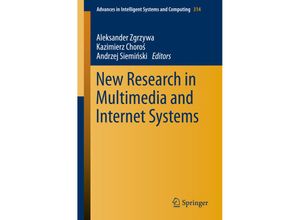 9783319103822 - New Research in Multimedia and Internet Systems Kartoniert (TB)