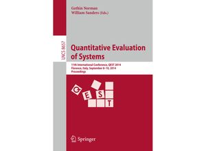 9783319106953 - Quantitative Evaluation of Systems Kartoniert (TB)