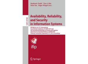 9783319109749 - Availability Reliability and Security in Information Systems Kartoniert (TB)