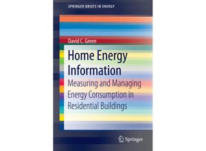 9783319113487 - SpringerBriefs in Energy   Home Energy Information - David Green Kartoniert (TB)