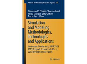 9783319114569 - Simulation and Modeling Methodologies Technologies and Applications Kartoniert (TB)