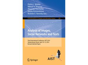 9783319125794 - Analysis of Images Social Networks and Texts Kartoniert (TB)