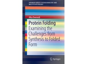 9783319125916 - SpringerBriefs in Biochemistry and Molecular Biology   Protein Folding - Alka Dwevedi Kartoniert (TB)