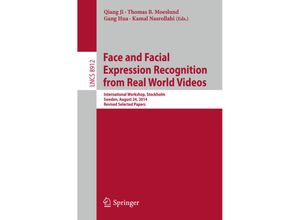 9783319137360 - Face and Facial Expression Recognition from Real World Videos Kartoniert (TB)