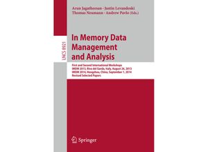 9783319139593 - In Memory Data Management and Analysis Kartoniert (TB)