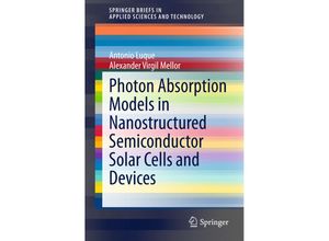 9783319145372 - SpringerBriefs in Applied Sciences and Technology   Photon Absorption Models in Nanostructured Semiconductor Solar Cells and Devices - Antonio Luque Alexander Virgil Mellor Kartoniert (TB)