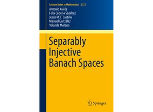 9783319147406 - Separably Injective Banach Spaces - Antonio Aviles Félix Cabello Sánchez Jesus M F Castillo Kartoniert (TB)