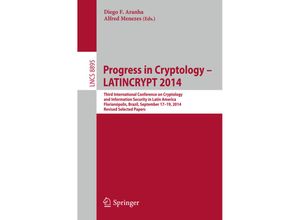 9783319162942 - Progress in Cryptology - LATINCRYPT 2014 Kartoniert (TB)