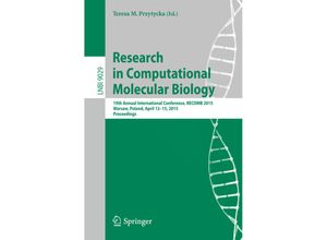 9783319167053 - Research in Computational Molecular Biology Kartoniert (TB)