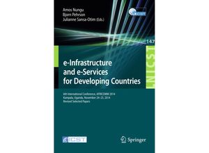 9783319168852 - e-Infrastructure and e-Services for Developing Countries Kartoniert (TB)