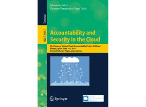 9783319171982 - Accountability and Security in the Cloud Kartoniert (TB)