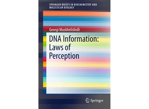 9783319174242 - SpringerBriefs in Biochemistry and Molecular Biology   DNA Information Laws of Perception - Georgi Muskhelishvili Kartoniert (TB)