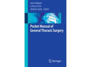 9783319174969 - Pocket Manual of General Thoracic Surgery Kartoniert (TB)