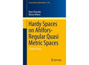 9783319181318 - Hardy Spaces on Ahlfors-Regular Quasi Metric Spaces - Ryan Alvarado Marius Mitrea Kartoniert (TB)