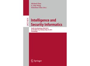 9783319184548 - Intelligence and Security Informatics Kartoniert (TB)