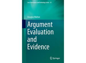 9783319196251 - Argument Evaluation and Evidence - Douglas Walton Gebunden