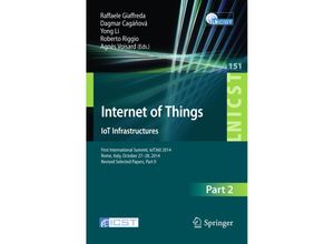 9783319197425 - Internet of Things IoT Infrastructures Kartoniert (TB)