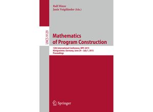 9783319197968 - Mathematics of Program Construction Kartoniert (TB)