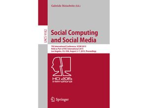 9783319203669 - Social Computing and Social Media Kartoniert (TB)