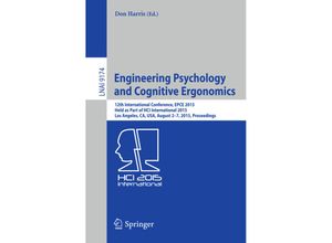 9783319203720 - Engineering Psychology and Cognitive Ergonomics Kartoniert (TB)