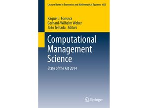 9783319204291 - Computational Management Science Kartoniert (TB)