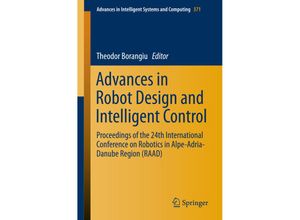 9783319212890 - Advances in Robot Design and Intelligent Control Kartoniert (TB)