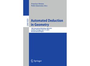 9783319213613 - Automated Deduction in Geometry Kartoniert (TB)